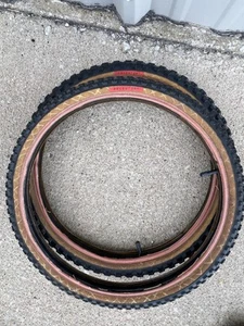 Original 1980s Schwinn Predator BMX Tires 20 x 1.75 / 2.125 Atari Old School - Picture 1 of 13