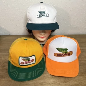 Menge 3 Vintage Dekalb Samen Mesh Trucker USA Snapback Cap Swingster Farm *LESEN* - Bild 1 von 20