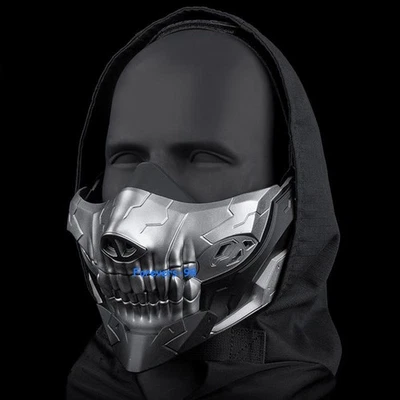 The Punisher Cosplay Half Face Mask Headgear Anime Carnival Accessories Prop Hot - Image 1 of 4