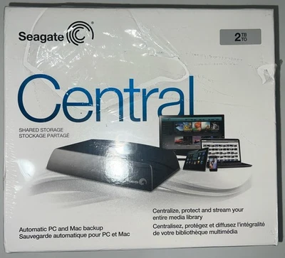 Seagate Central Shared Network  Storage NAS 2TB SNR01C New In Factory Sealed Box - Image 1 of 4