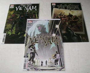 Web of Venom Ve'Nam #1 lot of 3 Main & Variant & 2nd unread Marvel 2018 Cates - Picture 1 of 4