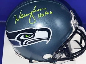 WARREN MOON SEATTLE SEAHAWKS HOF 06 JSA AUTHENTICATED SIGNED MINI - Picture 1 of 2