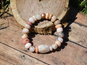 Natural Pink Opal Stretch Bracelet Energy Healing Inner Peace Good Vibrations - Picture 1 of 12