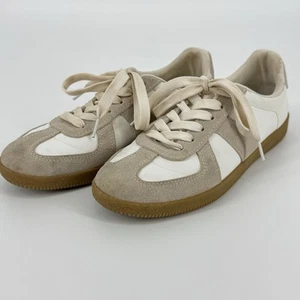 Zapatillas Steve Madden Keener Blanco Beige Tela Para Mujer Talla 7.5 Modernas Elegantes - Imagen 1 de 5