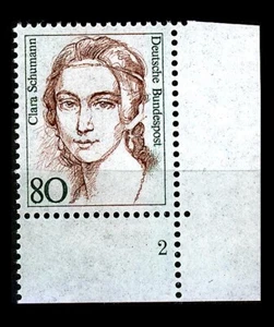 BUND Frauen 80 Pf** postfrisch, Mi. 1305, Eckrand u.r. Formnummer 2 - Picture 1 of 1