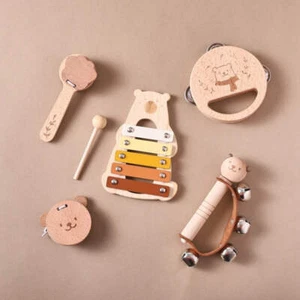 Montessori Toys Baby Musik Spielzeug Musikinstrument Baby 0 3 Jahre Spielzeug Holz Ed - Bild 1 von 26