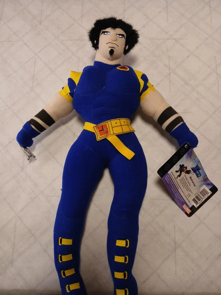 Marvel Xmen Kelly Toy Wolverine Plush 2003 W/ Tags - Image 1 of 4
