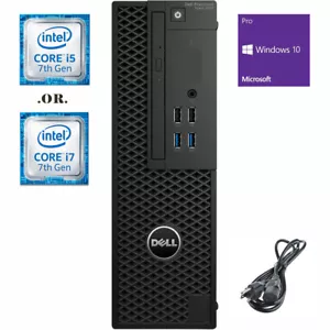 Dell Precision 3420 SFF i7 7th Gen up to 64GB RAM 2TB SSD 3TB HD Win10/11 WiFi - Picture 1 of 4