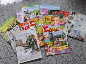13 Zeitschriften Wohnen & Garten, Lisa Wohnen dekorieren Frühj/Winter - Bild 1 von 1