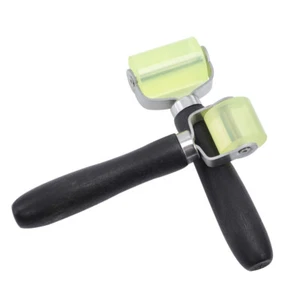 2Pcs Home Wallpaper Flatten Roller Metal Seam Roller Tool Roofing Hand Roller - Picture 1 of 12