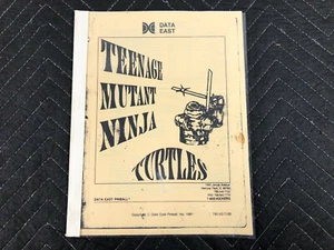 Data East Reprint Teenage Mutant Ninja Turtles Pinball Manual FREE SHIP - Picture 1 of 2