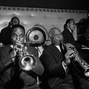 Freddie Moore, Hot Lips Page, Sidney Bechet New York 1947 by William Gottlieb - Picture 1 of 3