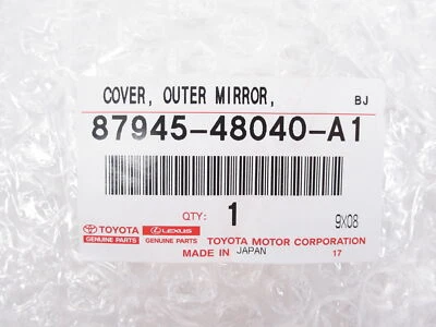 Оригинальная белая крышка зеркала со стороны водителя для Toyota 87945-48040-A1 2015-2018 RAV4 от оригинального производителя - Изображение 1 из 4