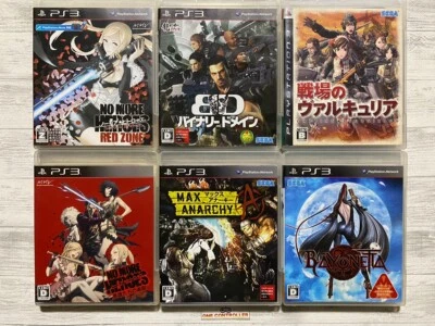 SONY PS3 No More Heroes & Binary Domain & Max Anarchy & Valkyria & Bayonetta set - Image 1 of 4