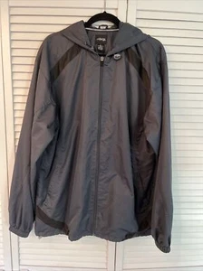 BCG Mens Gray Windbreaker size L zipper front - Picture 1 of 6