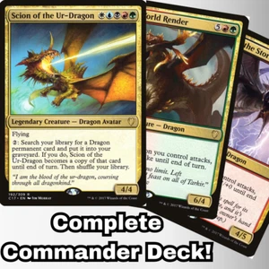 MTG Commander EDH Deck Scion of the Ur-Dragon 100 Cards Dragons Custom Deck 5 C - Picture 1 of 8