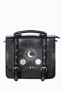 Bolso Cartera Pequeño Gótico Rockabilly Emo Punk Estrellas Luna Cósmico Ropa PROHIBIDA - Imagen 1 de 4