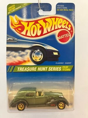 Hot Wheels Treasure Hunt Classic Caddy Limited Edition 1995 Green NIP MOC HTG  - Image 1 of 4