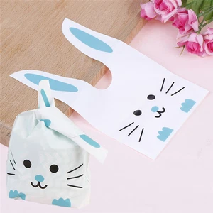 Cute Rabbit Ear Cookie Bag Gift Bag For Candy Biscuits Snack Baking Wedding G^PN - Picture 1 of 23