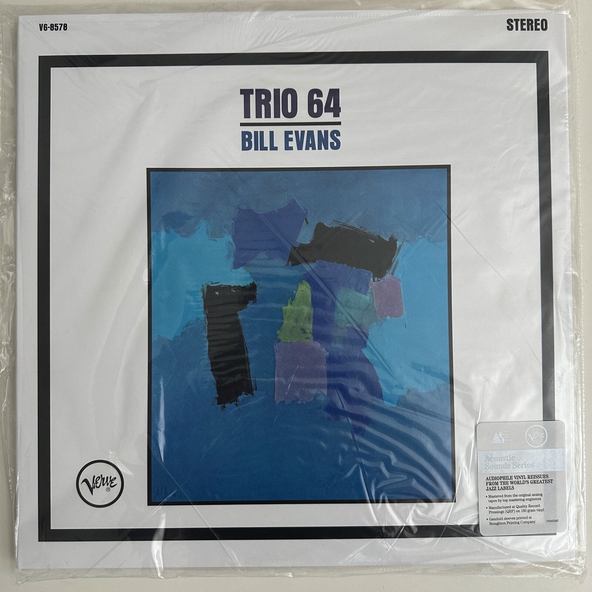 LP) US/VERVE初期盤 BILL EVANS [CONVERSATIONS WITH MYSELF] 艶黒T字