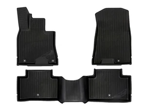 Genuine OEM All Weather Rubber Floor Mats 3PC For 2021~2023+ Genesis GV70 - Picture 1 of 6