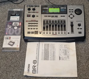 Boss BR-8 Digital Recording Studio MTR Multi Track Recorder 3 Used ZIP Discs - Picture 1 of 6