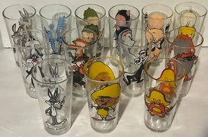 Set of x13 Vintage 1973 Looney Tunes Pepsi Warner Bros Collector Cups Glasses - Picture 1 of 11