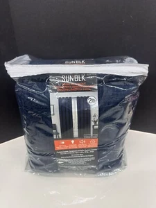 NEU 2 Panels SUNBLK Total Verdunkelung Ösen Vorhänge 52"X84" Buckingham Marine - Bild 1 von 11