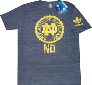 Camisa Notre Dame Lucha Irlandesa Tri Mezcla Adidas Logo De Colección Nuevas Etiquetas PEQUEÑA - Imagen 1 de 4