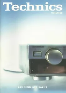 TECHNICS - BROCHURE CATALOGUE CATALOGO KATALOG – 1999 - 2000 -Language: DEUTSCH - Foto 1 di 1