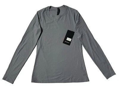 Lululemon Senseknit Running Long Sleeve T-Shirt Tight Fit Style: LM3CQ6S Grey - Image 1 of 4