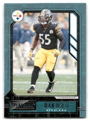 Devin Bush II 2020 Panini Playbook FOOTBALL #27 Pittsburgh Steelers - Image 1 of 2