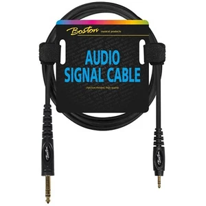 Cavo Per Segnale Audio Stereo - Stereo Jack 6.3 mm 3.5 mm 30 Cm Boston AC-262-03 - Foto 1 di 1