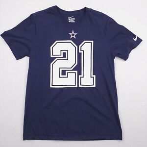 Nike Dallas Cowboys Ezekiel Elliot 21 T-Shirt Jersey Short Sleeve Crew Neck