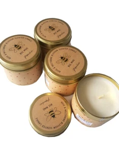 Set of 4 Paperchase Scented Candles. Rose & Nectarine Blossom. RRP £40 - Picture 1 of 3