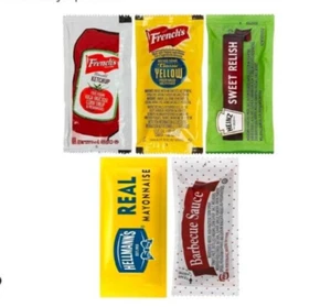 Gewürzpaket Ketchup Senf Relish Mayonnaise BBQ Sauce 250 Stück 50ea - Bild 1 von 9