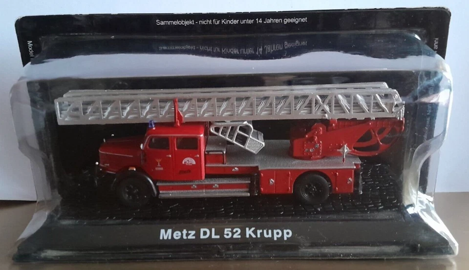 Metz DL 52 Krupp - VIGILI DEL FUOCO FIRE TRUCK DE AGOSTINI - SCALA 1:72 - Immagine 1 di 1