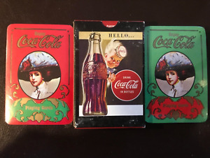 Coca Cola Playing Cards - 3 sets, all brand new