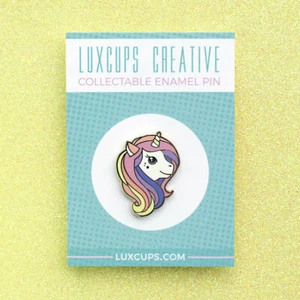 Luxcups Creative Regenbogen Einhorn Emaille Pin - Bild 1 von 1