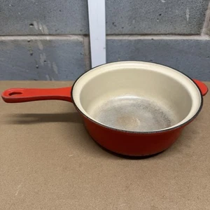 Le Creuset Kochtopf Gusseisen rot 22 Vintage schwer kultig Kochgeschirr - Bild 1 von 9