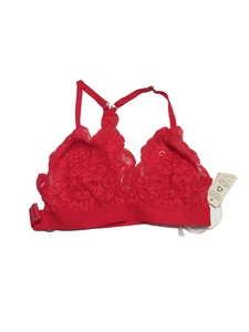 Free People We Are HAH Sistah Encaje Espalda Corredora Bralette Sirena Rojo Talla XS - Imagen 1 de 5