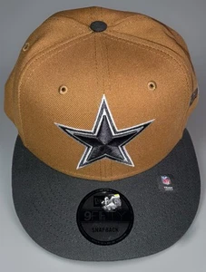 New Era Dallas Cowboys NFL 2-Tone Color Pack BLACK/Brown 9Fifty Fitted Hat Cap - Picture 1 of 11