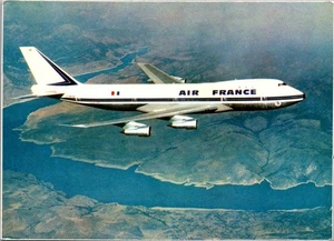 Boeing 747 Air France 4x6 Flugzeug Postkarte - Bild 1 von 2