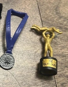 WWE Mattel accessory lot cruiserweight classic Slammy Award Trophy Wrestling - Picture 1 of 4