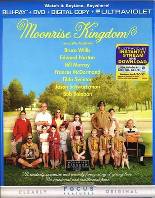Moonrise Kingdom (Blu-ray + DVD 2012) Bruce Willis, Bill Murray,  Edward Norton - Image 1 of 4