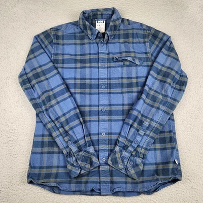 Camisa Helly Hansen Para Hombre Mediana Azul A Cuadros Manga Larga Aire Libre Senderismo Foto 1 de 4