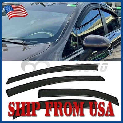 Fit 2011-2017 Kia Rio Hatchback Window Visors Rain Guards Wind Deflectors Smoke Foto 1 de 4
