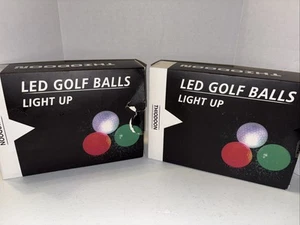 THIODOON Glow in The Dark Golf Balls Light-Up LED Golf Balls 12 Balls - Picture 1 of 8