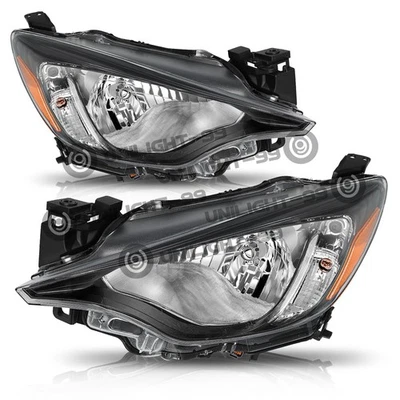 Faro negro lado del conductor del pasajero para Toyota Yaris 2016-2020/Scion iA 2016 Foto 1 de 4