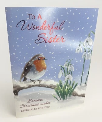 POPPY HILL To A Wonderful Sister Christmas Card